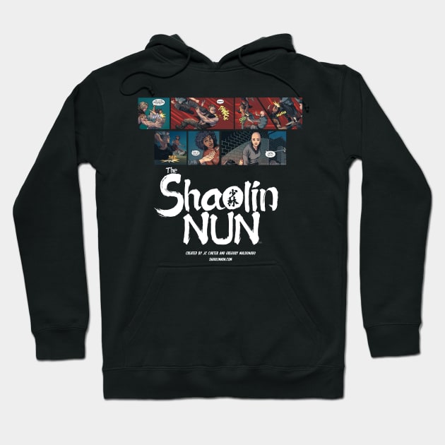 Ink logo in white Hoodie by Shaolin Nun